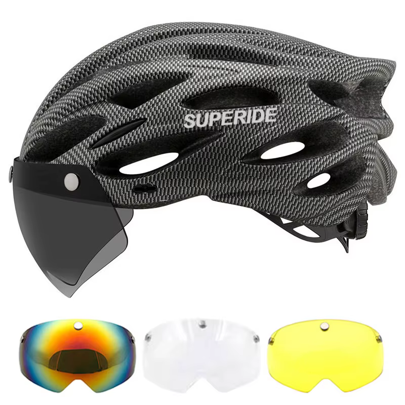 Casque de cyclisme léger route vtt VTT vélo Led