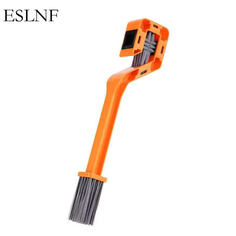 Brosse de nettoyage de chaîne de vélo à double tête, nettoyeur de chaîne de vélo multifonction, brosse de nettoyage de chaîne portable pour moto et vélo