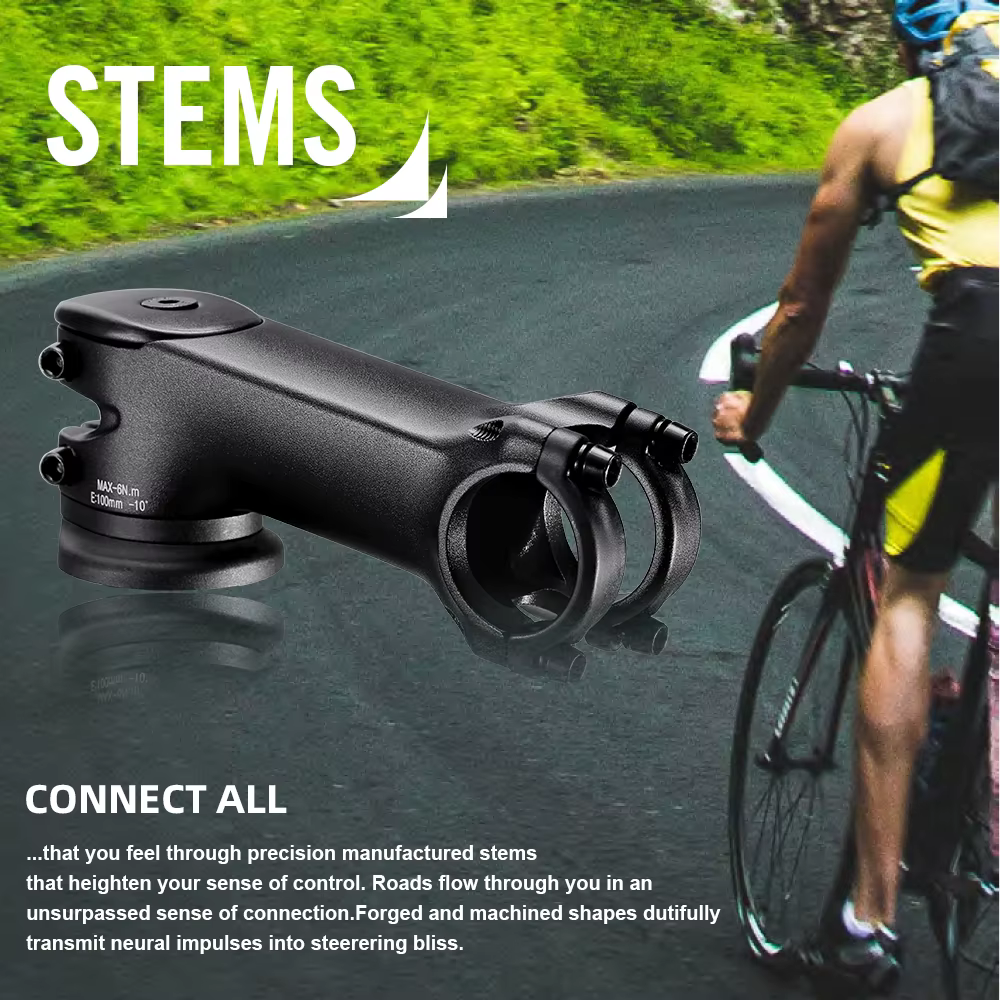 Tige de vélo ultralégère RYET avec entretoises aérodynamiques