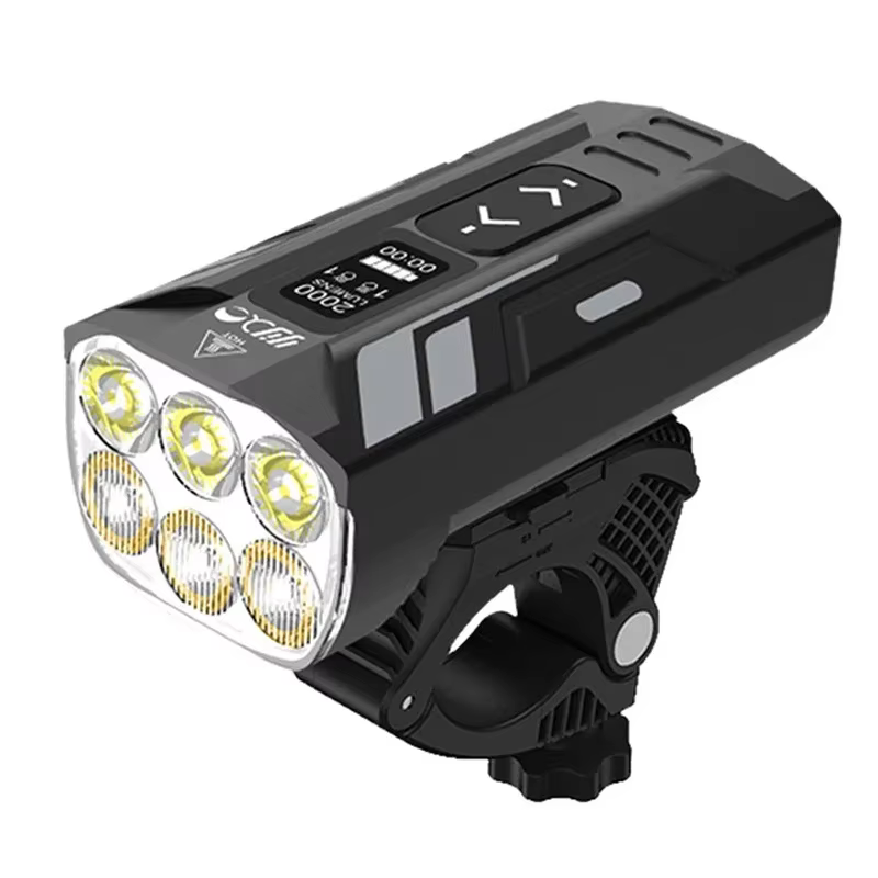 Feu de vélo 2000 Lumens 6LED feux