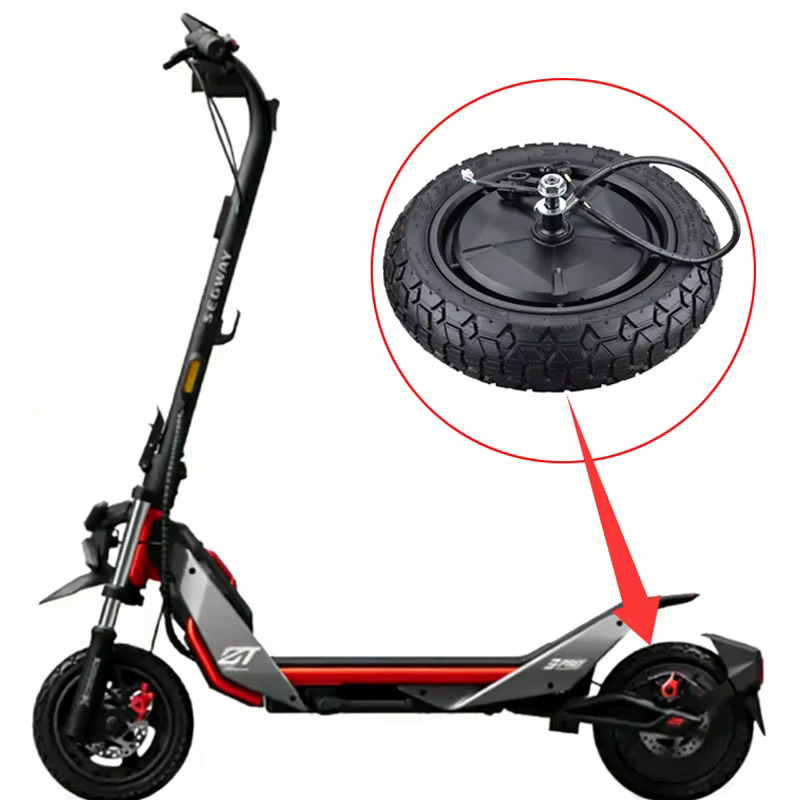 Moteur de roue arrière d'origine 650W pour trottinette électrique Segway ZT3 Pro