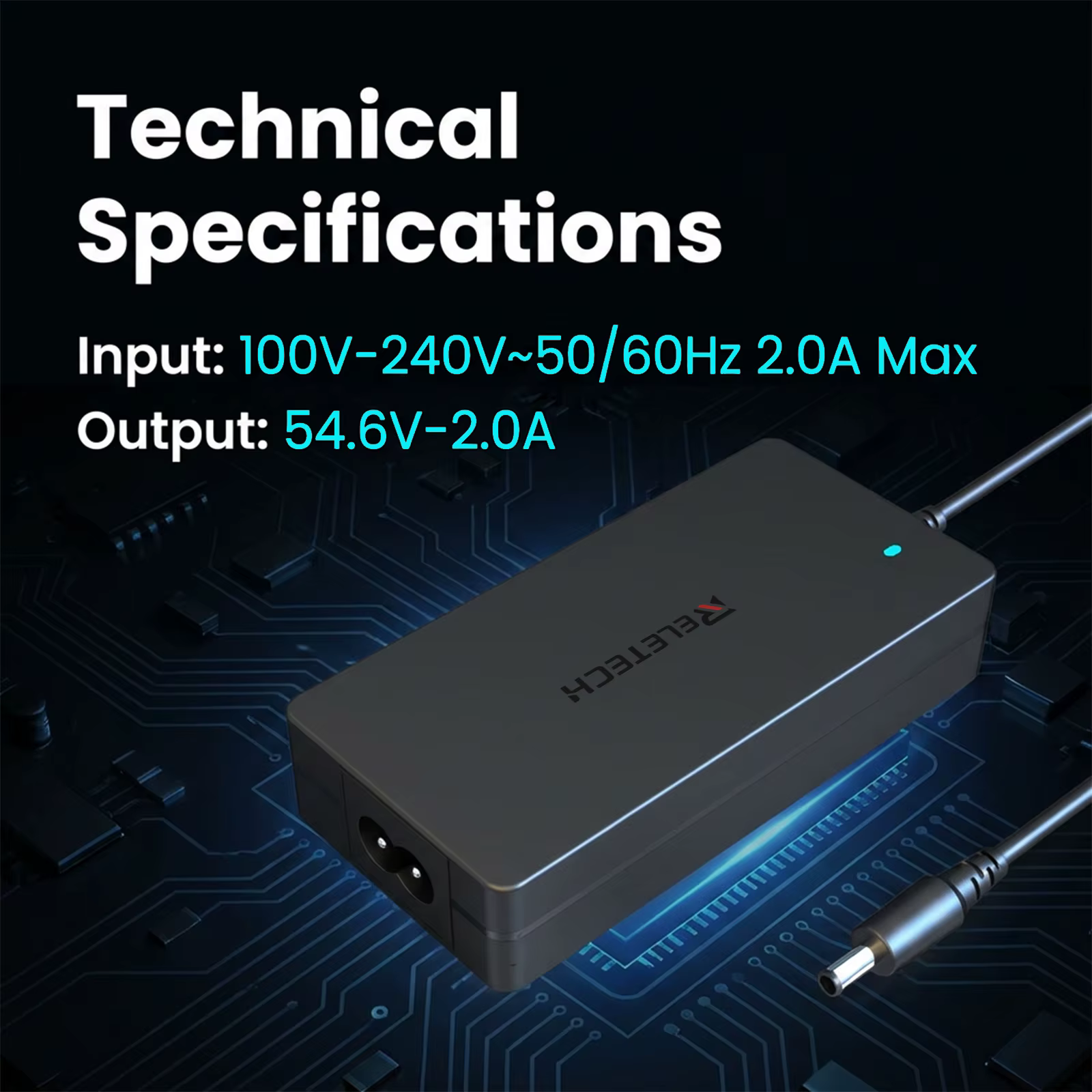 Chargeur de batterie lithium pour vélo électrique 54