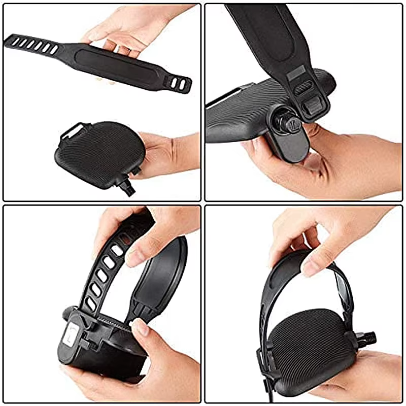 1/2 paires de sangles de pédale de vélo d'exercice, sangles universelles pour étriers de vélo de Fitness, longueur réglable, accessoires de vélo pour l'entraînement à domicile
