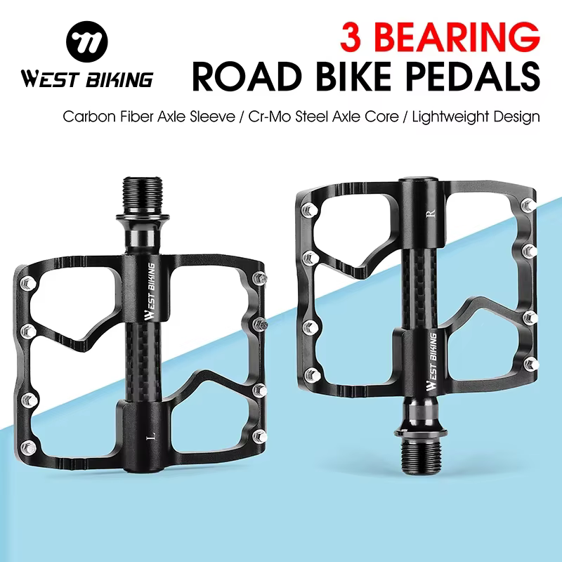 WEST BIKING – pédale de vélo ultralégère en Fiber de carbone