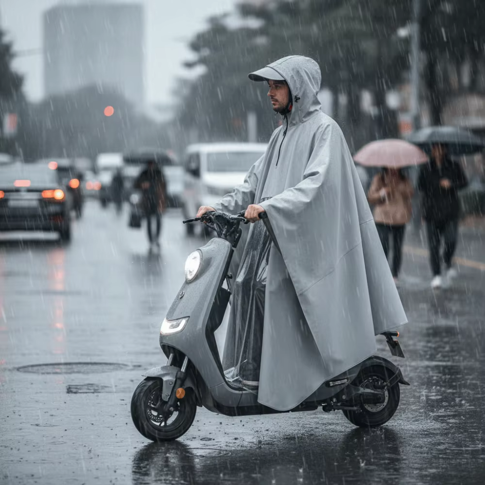 Manteau imperméable épais pour Scooter électrique, imperméable pour une personne, col haut, coupe-vent, léger, de luxe, pour tout le corps