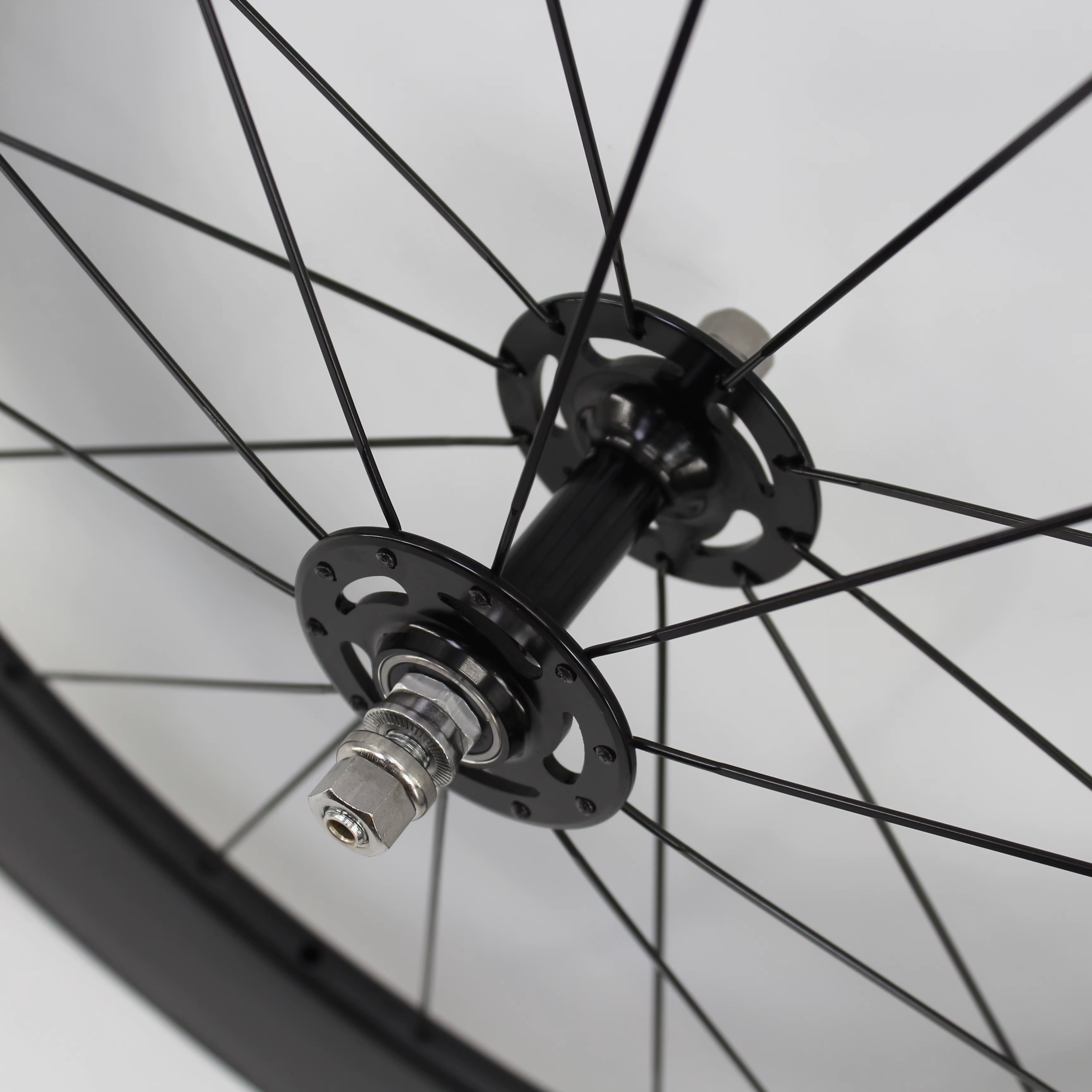 Paire de roues de vélo tubulaires en fibre de carbone 700C