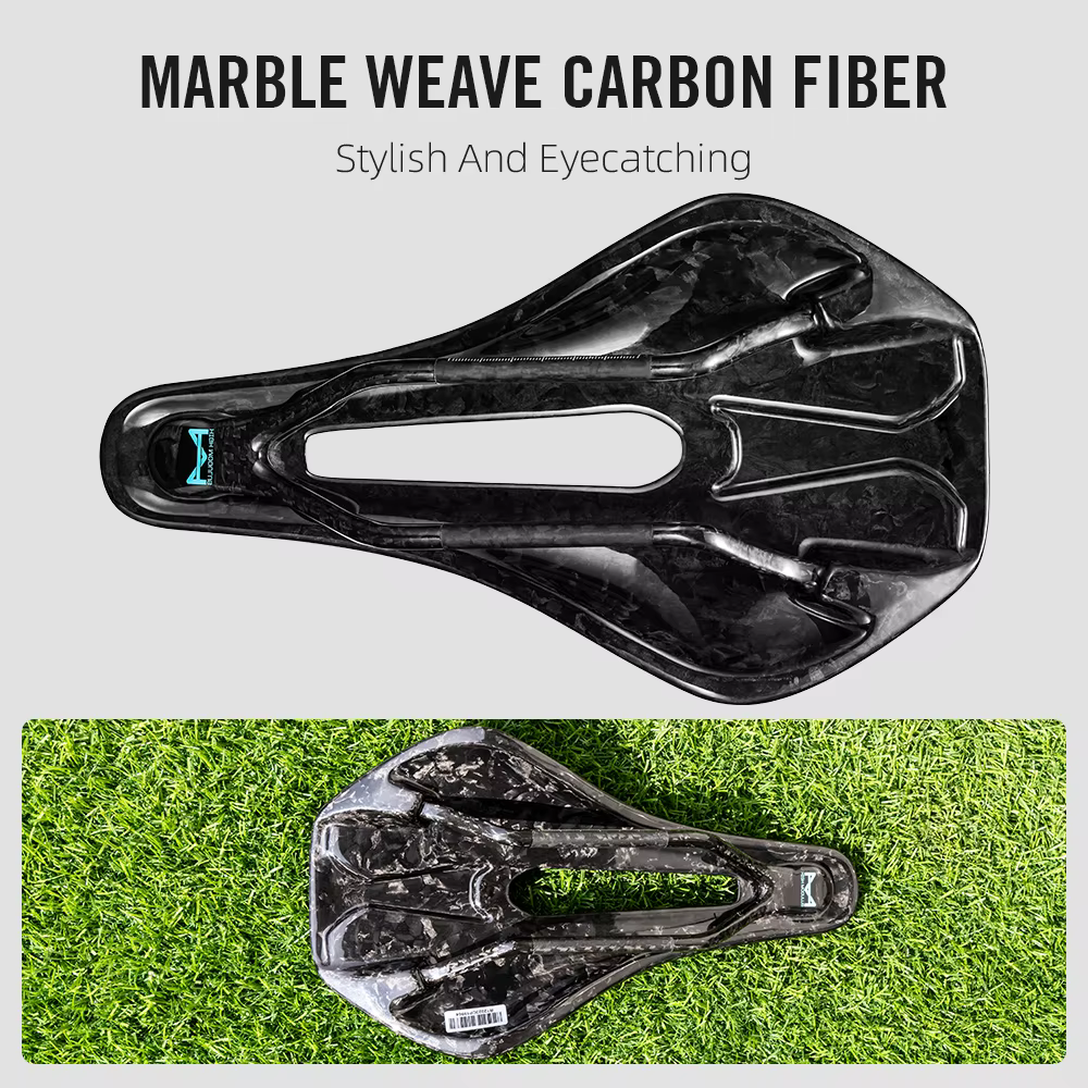 Selle de vélo imprimée en 3D ultralégère en carbone pour VTT