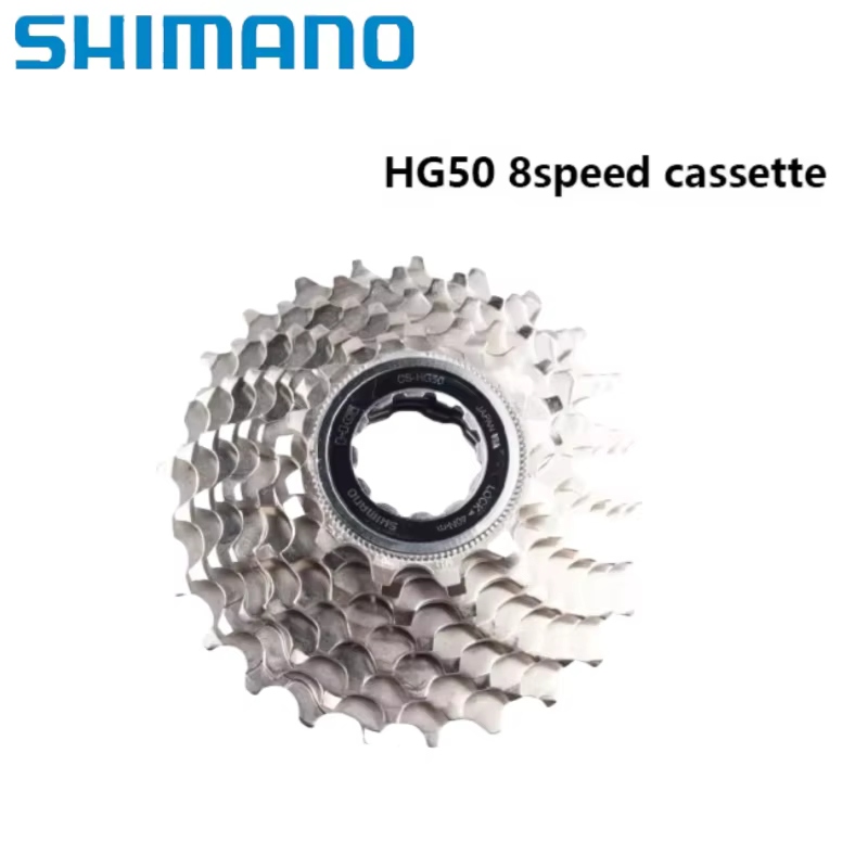 Shimano Cassette de vélo de route HG50 8 vitesses 11-28T 12-25T 11-30T 11-32T 11-34T CS