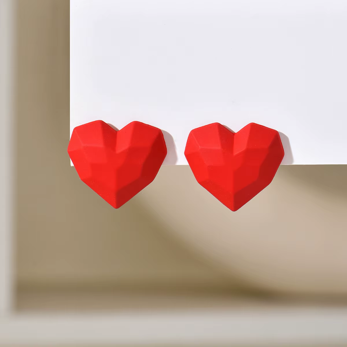 Boucles d'oreilles à la mode pour femmes, accessoires pour la saint-valentin, amour rouge romantique, bijoux à la mode