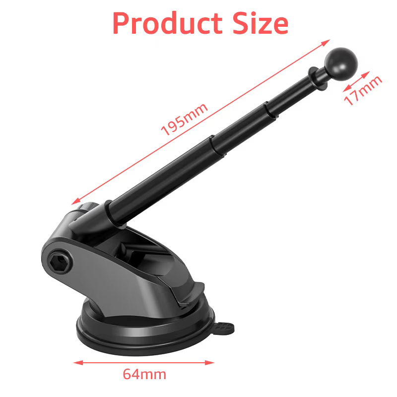 Base de tête sphérique à ventouse de 17mm