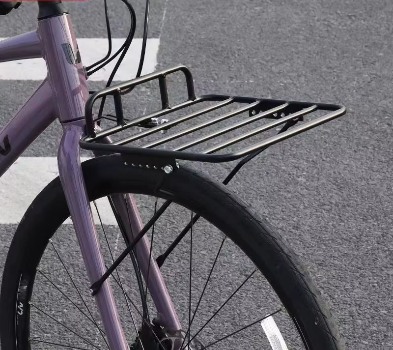 Panier d'étagère avant de vélo en gravier de voyage 700C