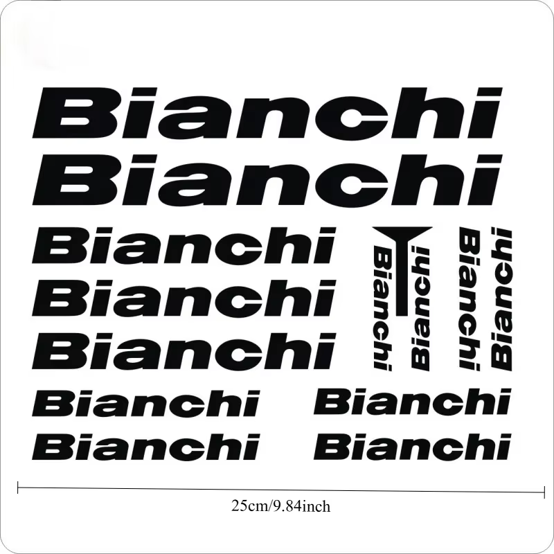 1SET d'autocollants de vélo de style Bianchi