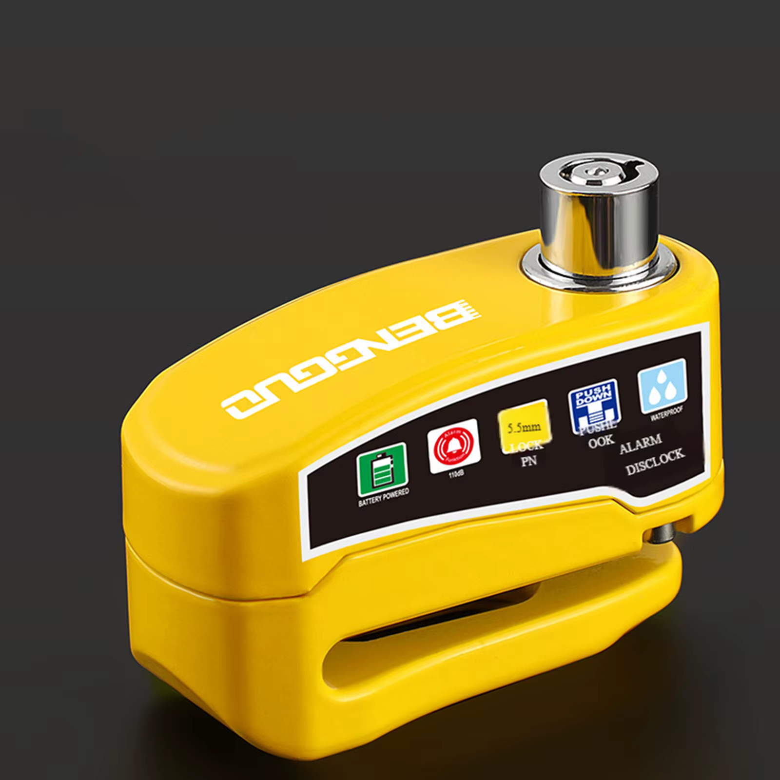 Antivol de disque de frein pour vélo avec 2 clés