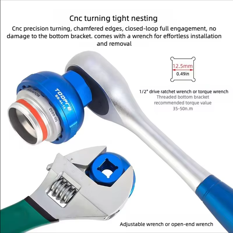 Bicycle Bottom Bracket Installation Disassembly Adapter MTB Road Bike One-Integrated Hreaded BB Tools 39mm 41mm 44mm 46mm 49mm