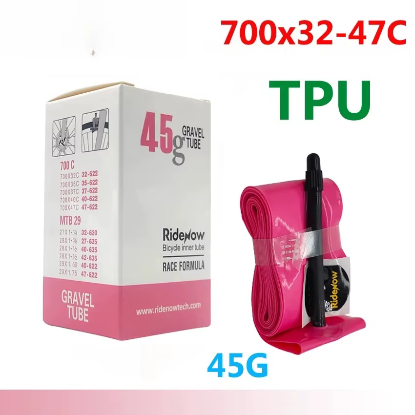 Chambre à air de vélo en TPU 700C 700x18 23 25 28 32 35 37 40 47C pour pneus