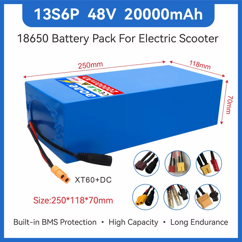 Batterie de scooter électrique 48V 13S6P 20Ah