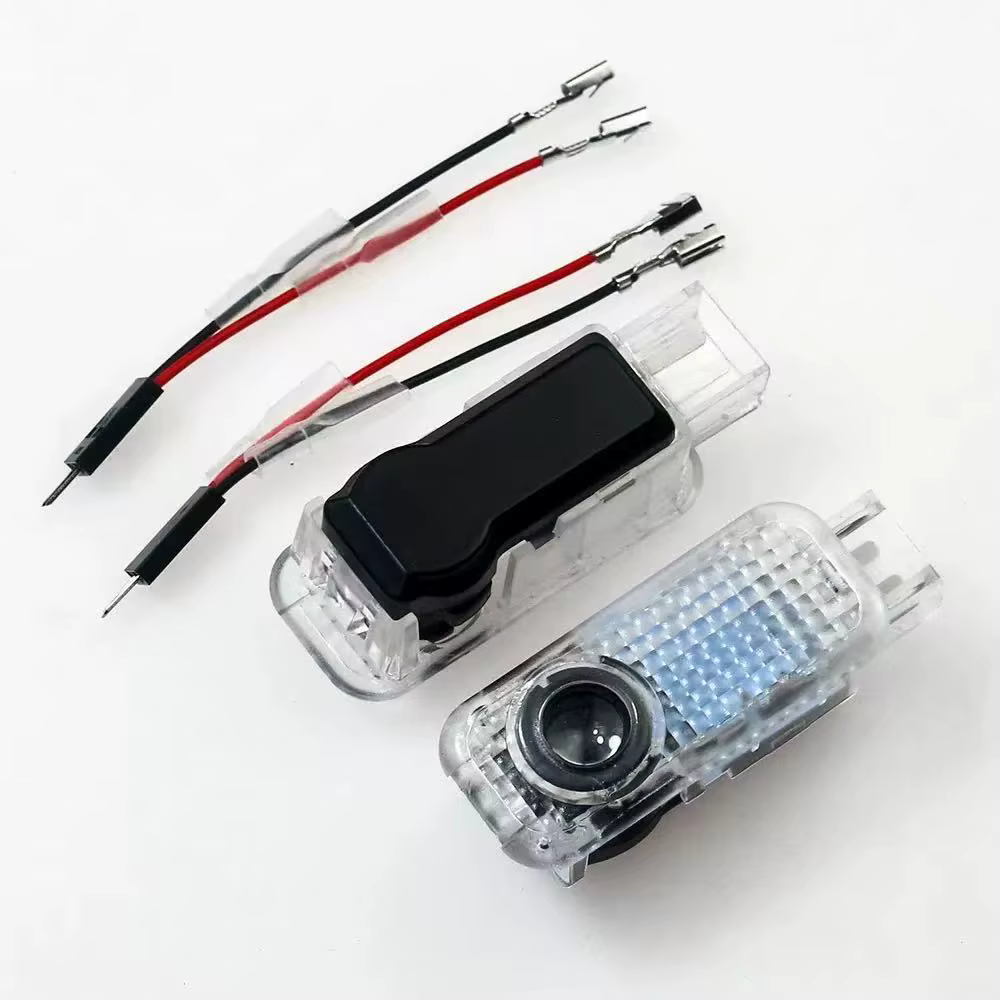 2 pièces Accessoires de lumière de bienvenue pour logo de porte de voiture pour Audi QUTTRO Sline A1 A3 A4 A5 A6 A7 Q3 Q5 Q7 TT B5 B6 B7 8P 8V 8P 8L S3 S4
