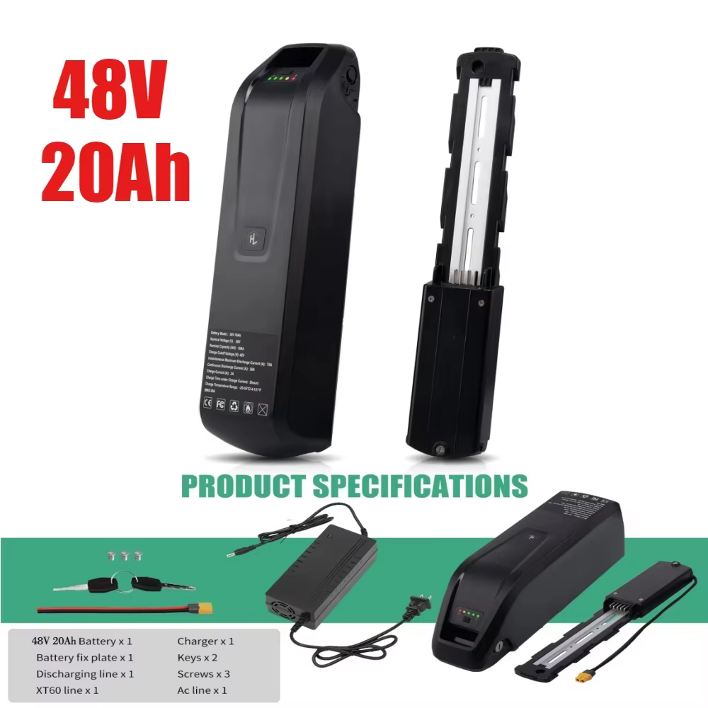 Hailong E-Bike batterie 36V 48V 20Ah vélo de montagne 18650