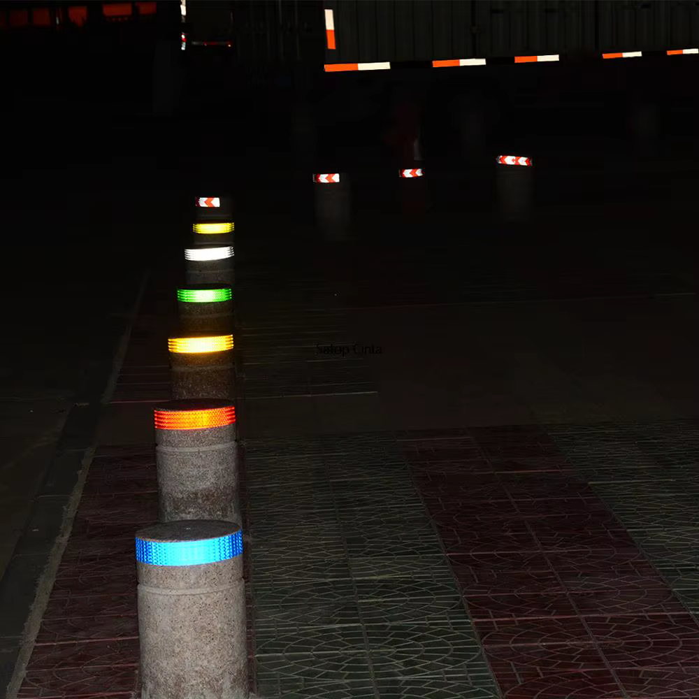 Bande autocollante réfléchissante fluorescente pour roue de vélo vtt