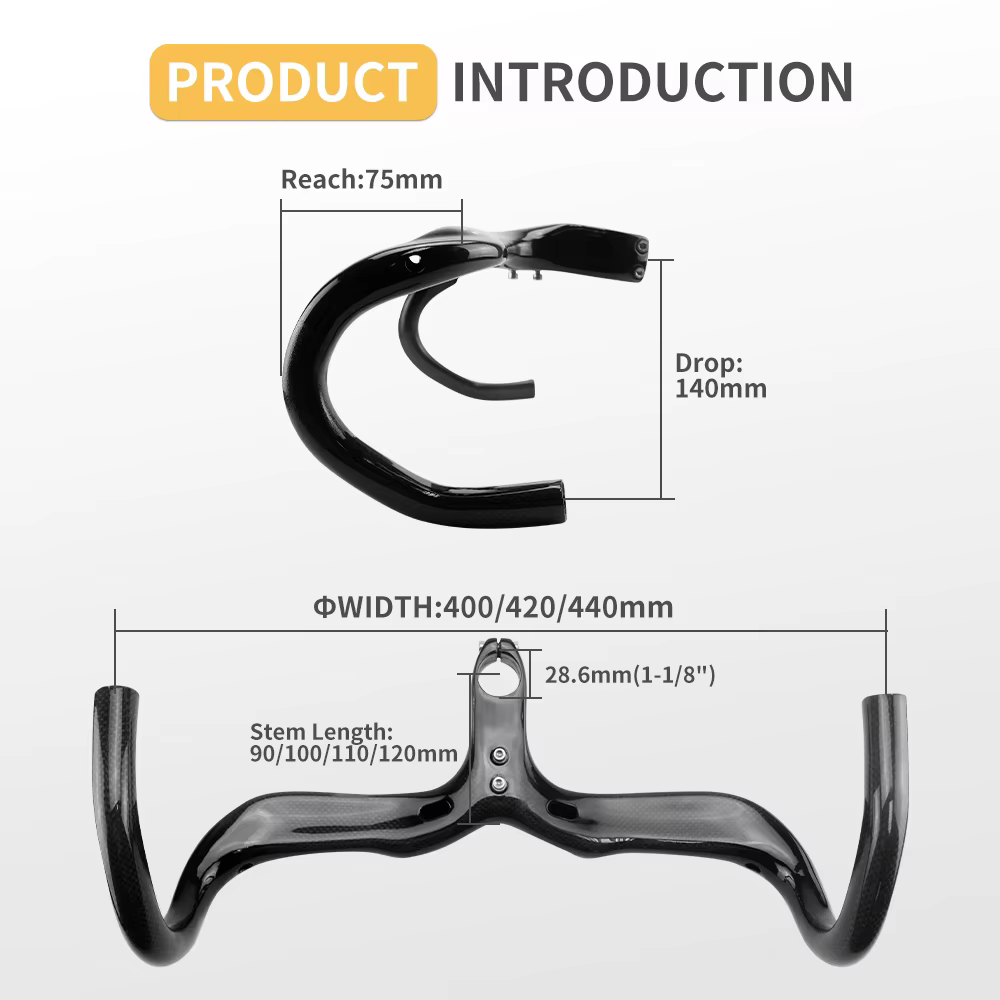Guidon de vélo en carbone intégré RXL SL