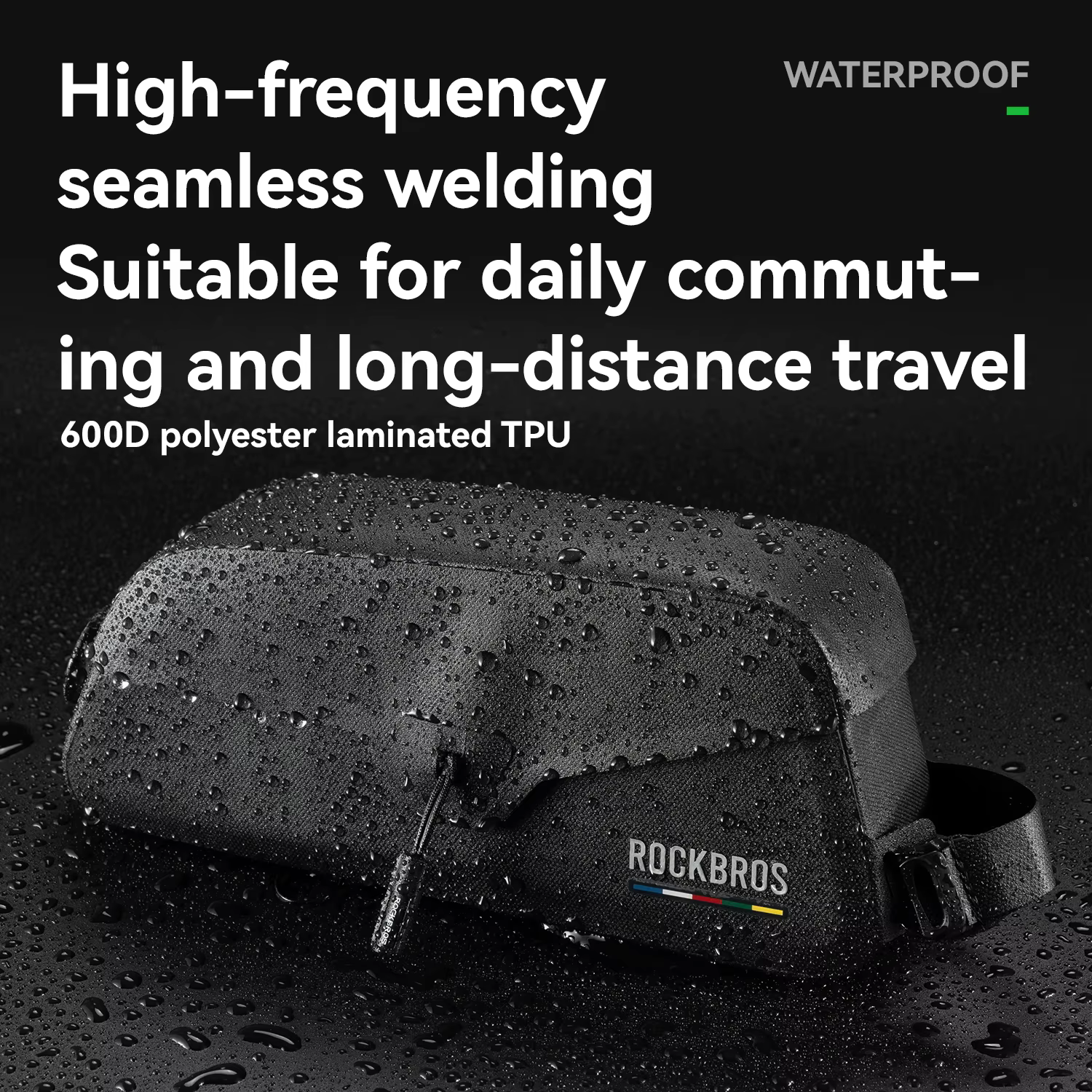ROCKBROS ROAD TO SKY sacs de vélo sac de Tube supérieur d'aspiration magnétique tuyau étanche sac de téléphone portable