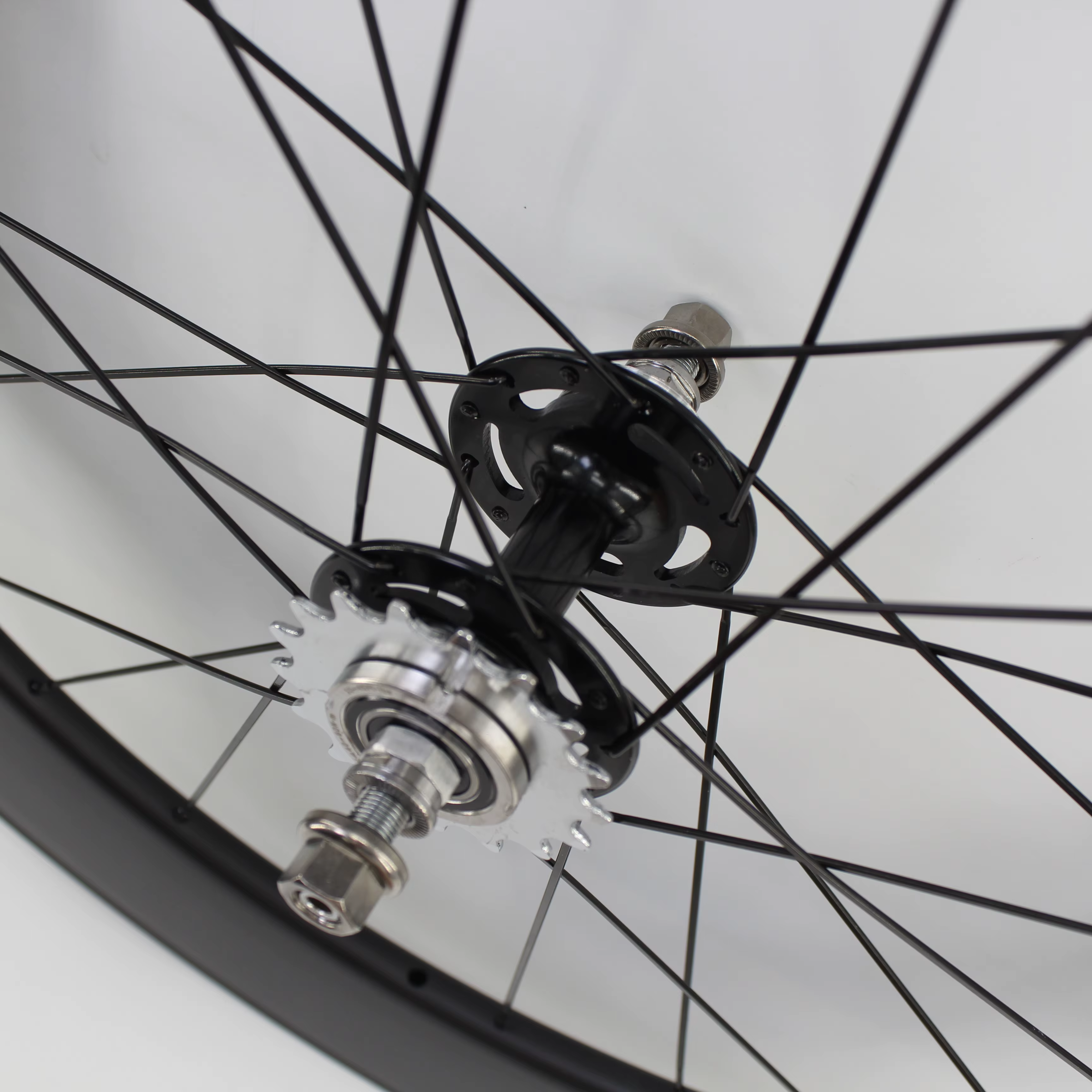 Paire de roues de vélo tubulaires en fibre de carbone 700C