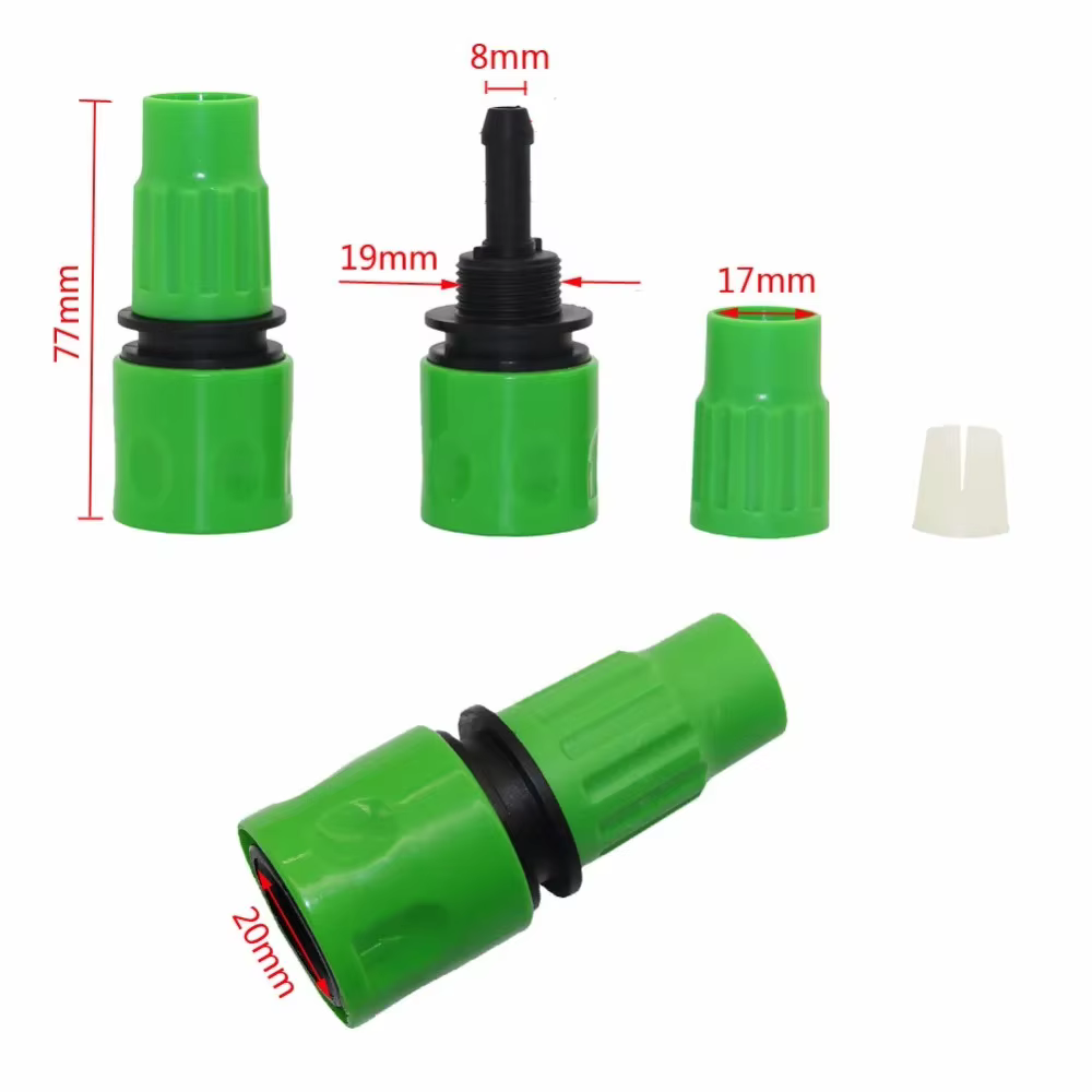 Irrigation de jardin 3/8 "tuyau télescopique connecteur rapide accessoires de pistolet à eau lavage de voiture réparation couplage 8/11mm raccords de tuyau