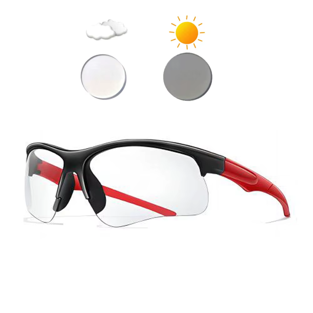 Nouvelles lunettes de soleil de cyclisme photochromiques hommes femmes en plein air vtt vélo