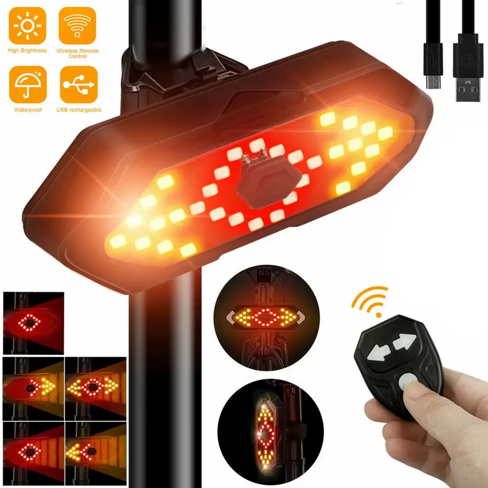 Clignotant de vélo feu arrière feux