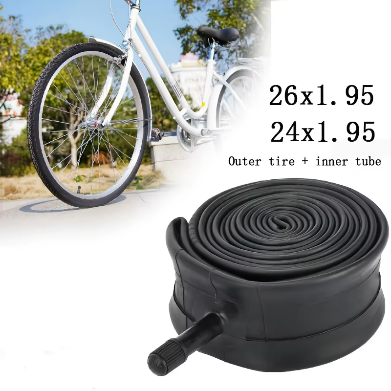 Pneu de vélo de montagne 24 26 pouces + 1 chambre à air