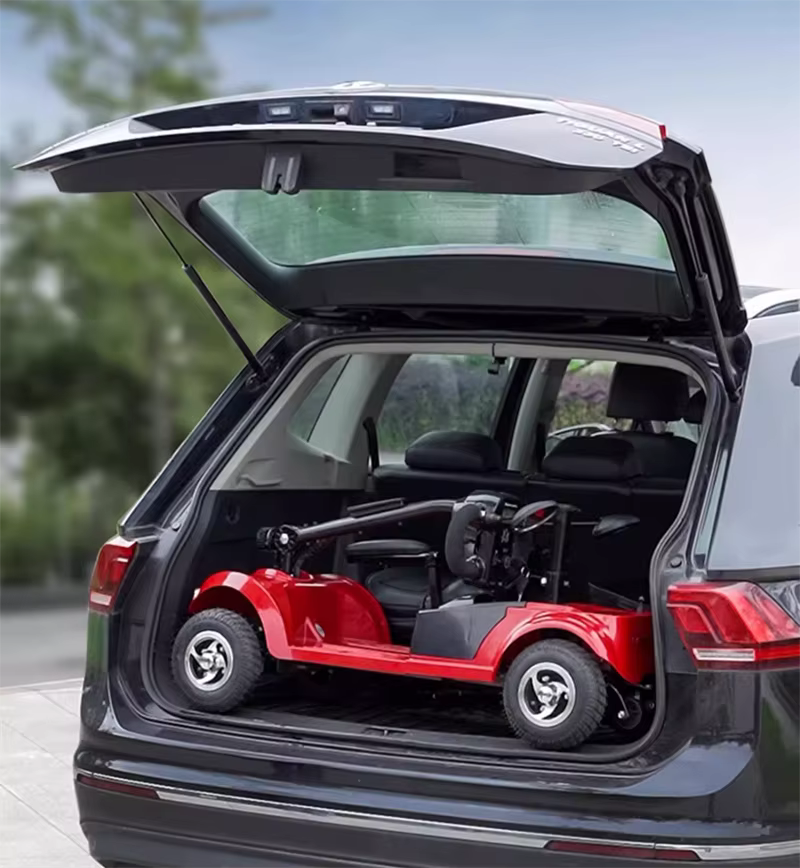 Trottinette Électrique Pliable avec Siège pour Parents et Enfants