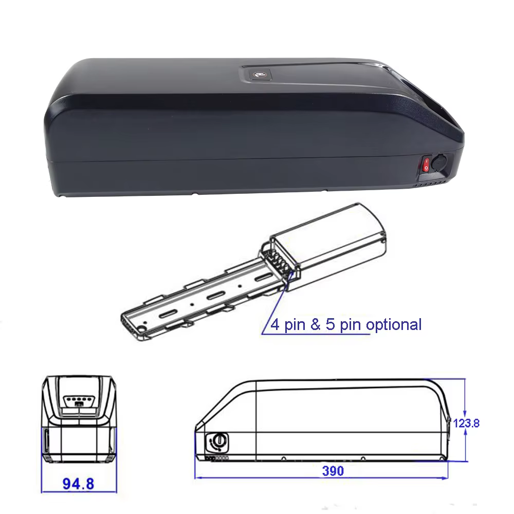 Batterie Lithium-ion 48V 13Ah 15Ah 17Ah 20Ah pour vélo électrique OneSport ONES3 Pro OT15 Duotts C29 S26 Jasion RetroVolt