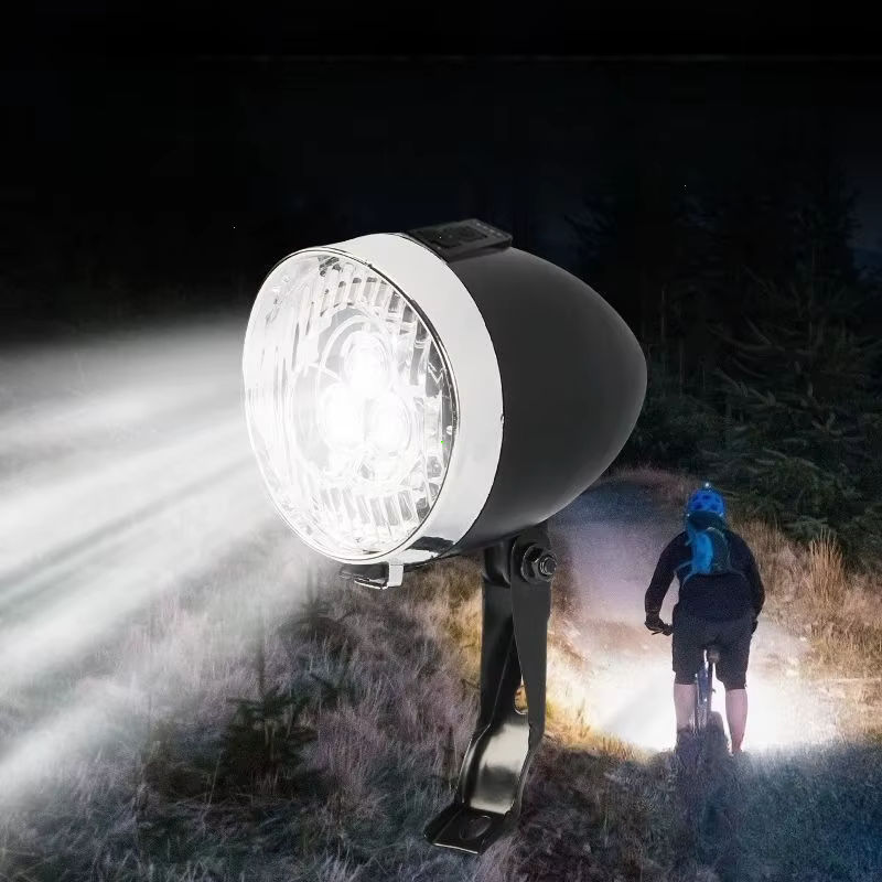 Feu avant de vélo Vintage à 3 LED