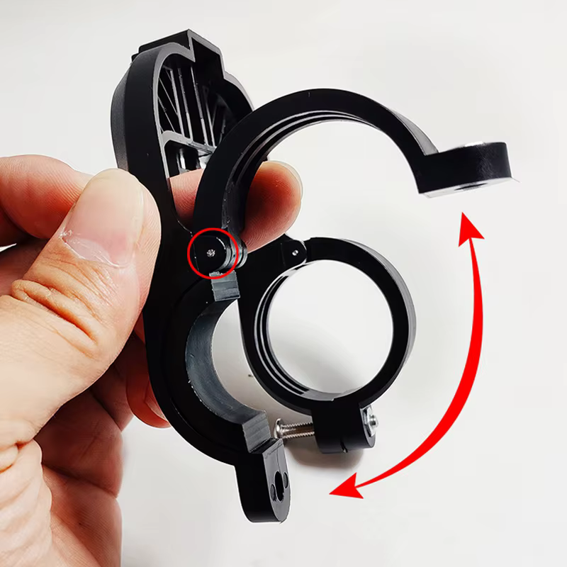 Support central pour éclairage de vélo