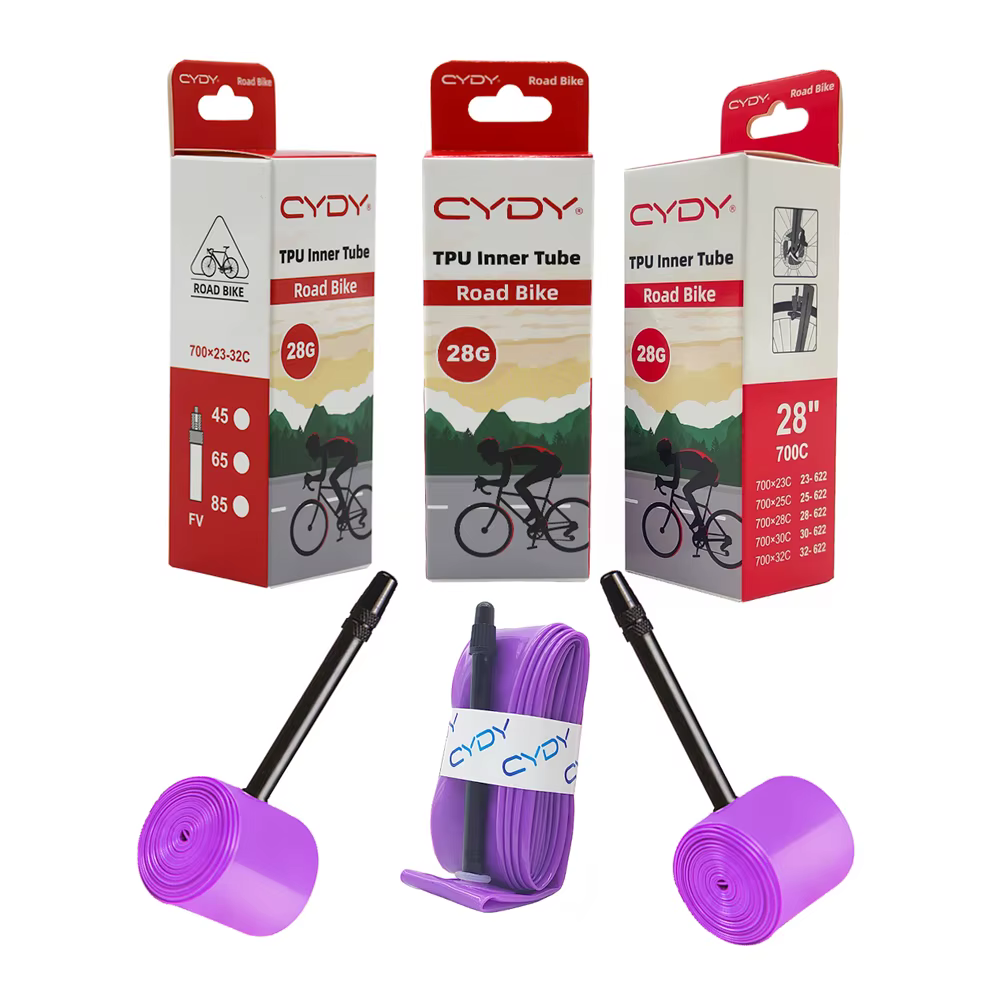28g CYDY vélo de route TPU chambre à air 700x23C 25C 26C 27C 28C 30C 32C