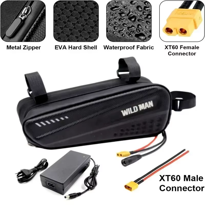 Batterie rechargeable 18650 36V 48V 8Ah 10Ah 12Ah 14Ah avec sac