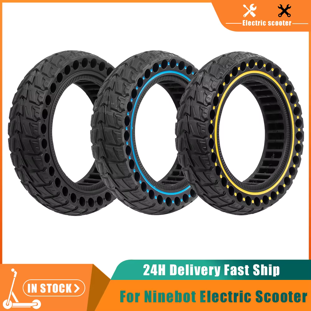 Scooter électrique à accent d'abeille intérieur, trottinette intelligente, 10 pouces, 10x2.50, solide, compatible Ninebot MAX G30, G30D, G30L, 60/70-6.5
