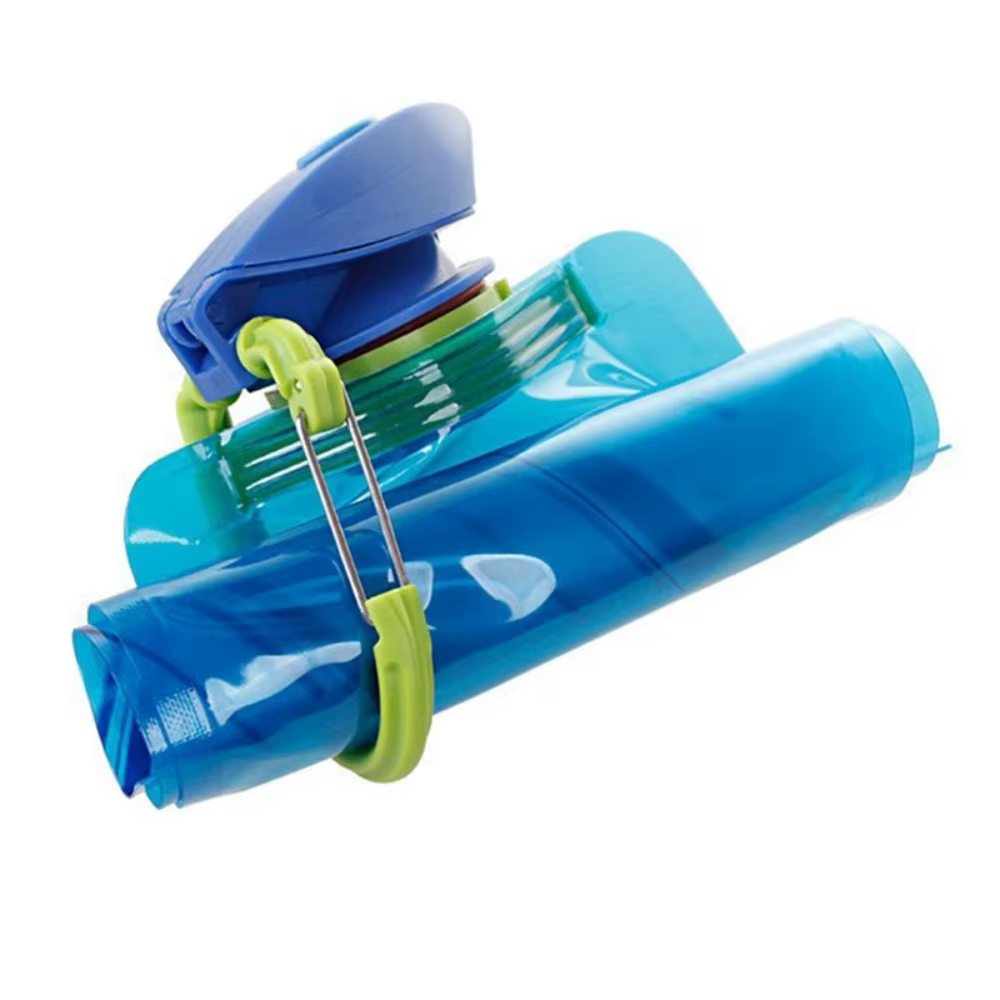 Bouteille d'eau de voyage pliable et réutilisable