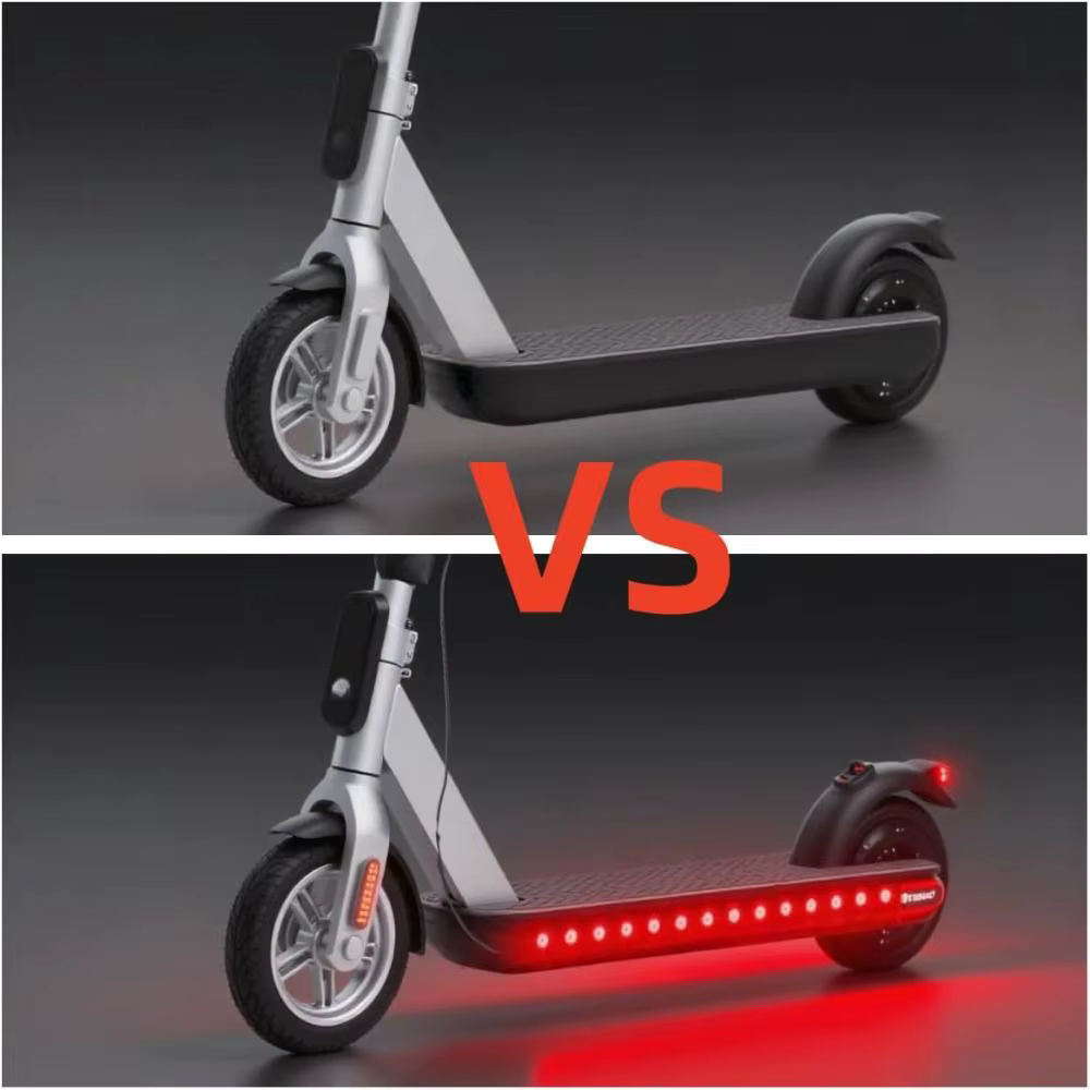 Lumières LED créatives pour trottinette à batterie
