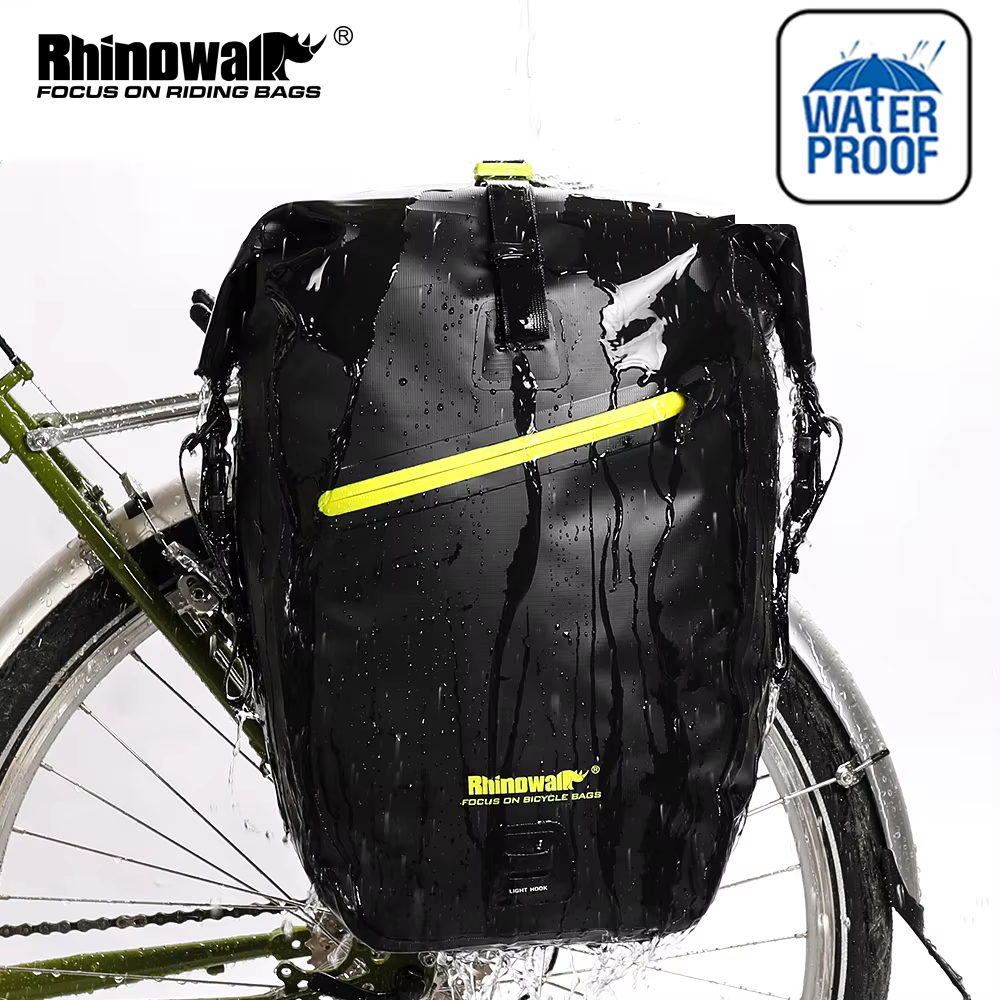 Rhinowalk sac de vélo étanche sacoche 20-23L grande capacité vtt sac de coffre de vélo support arrière de vélo sac arrière sac latéral de siège arrière