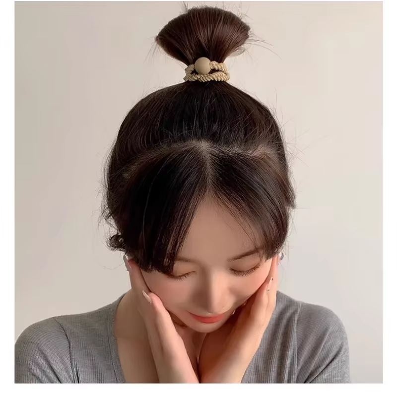 10 pièces bandeau en cuir bande femme haute queue de cheval étui cheveux accessoires Simple haute élasticité Durable élastique cercle de cheveux