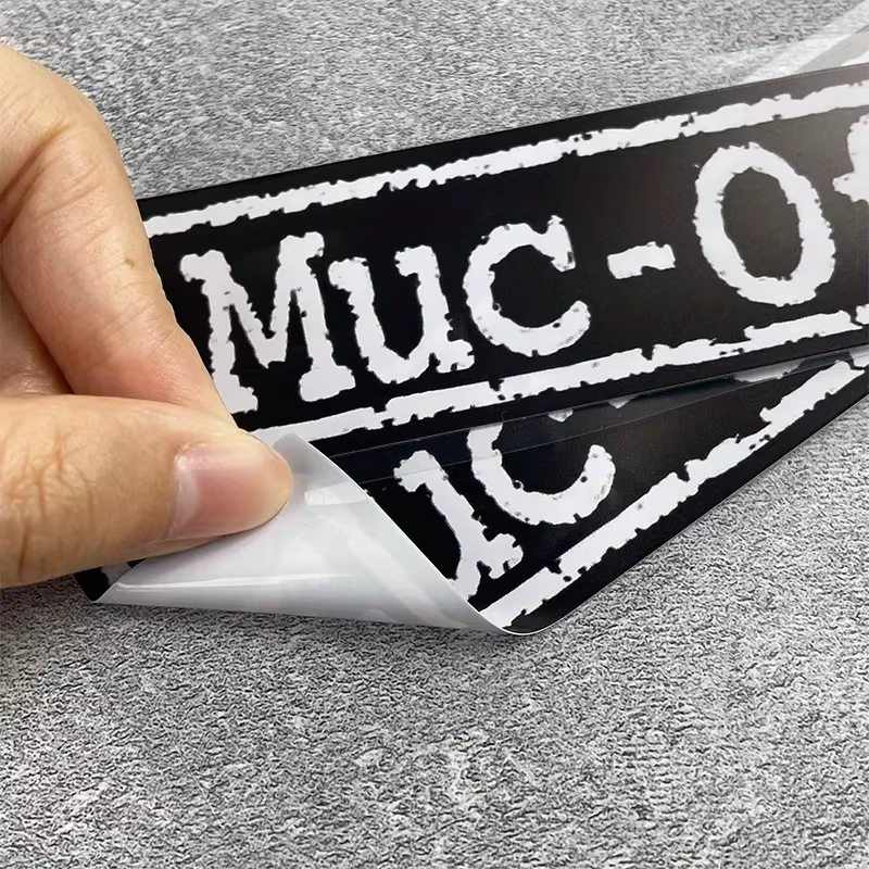 1PC Muc - Off Brand Decals - Ensemble d'autocollants avec logo "Muc - Off" et icônes de gouttelettes croisées