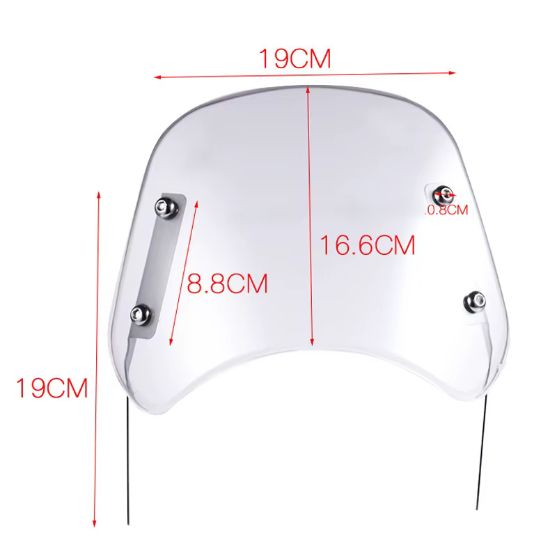 Pare-brise de moto pour Harley Honda Yamaha Kawasaki Suzuki