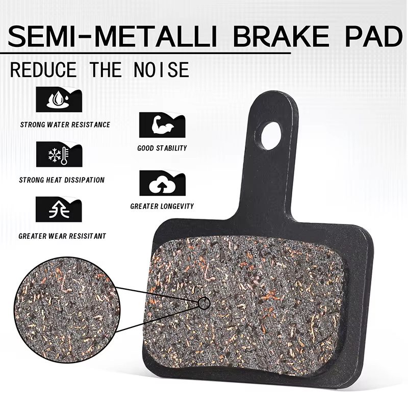 BUCKKub-Plaquettes de frein à disque semi-métalliques pour vélo de montagne