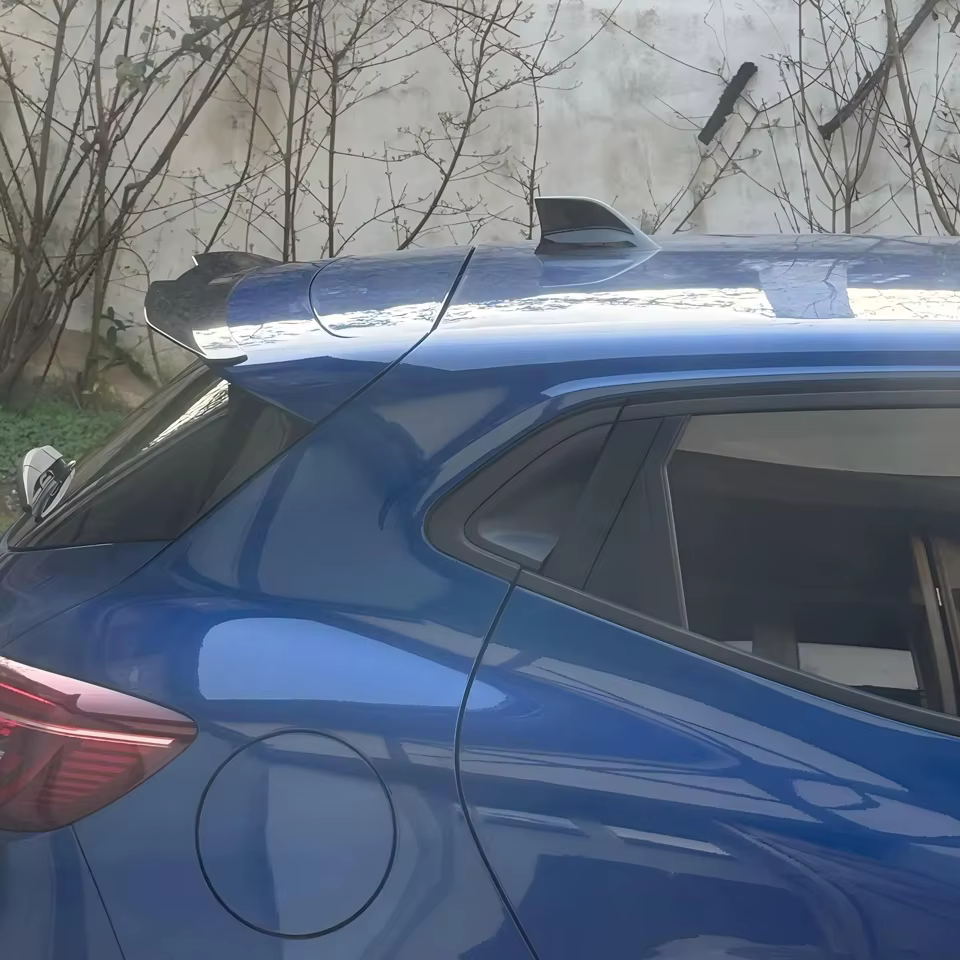 Pour Renault Clio MK5 Clio 5 2019-2025 hayon voiture bouchon de becquet arrière coffre arrière botte toit lèvre Spoiler réglage Bodykit noir brillant