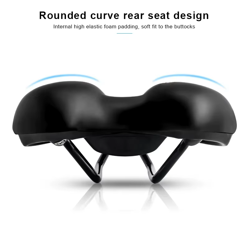 Selle de vélo creuse en cuir PU pour hommes et femmes
