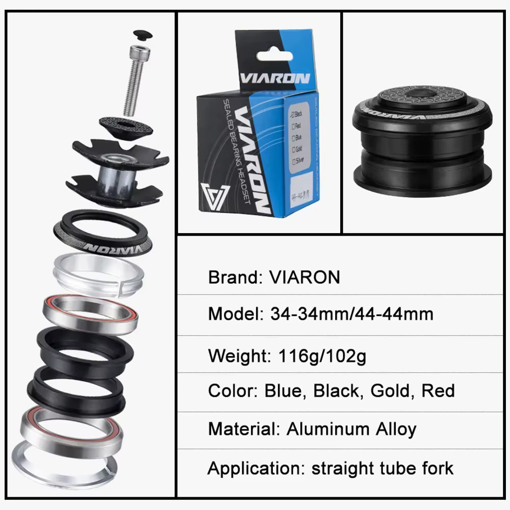 VIARON – casque de vélo vtt CNC 1-1/8 "34MM