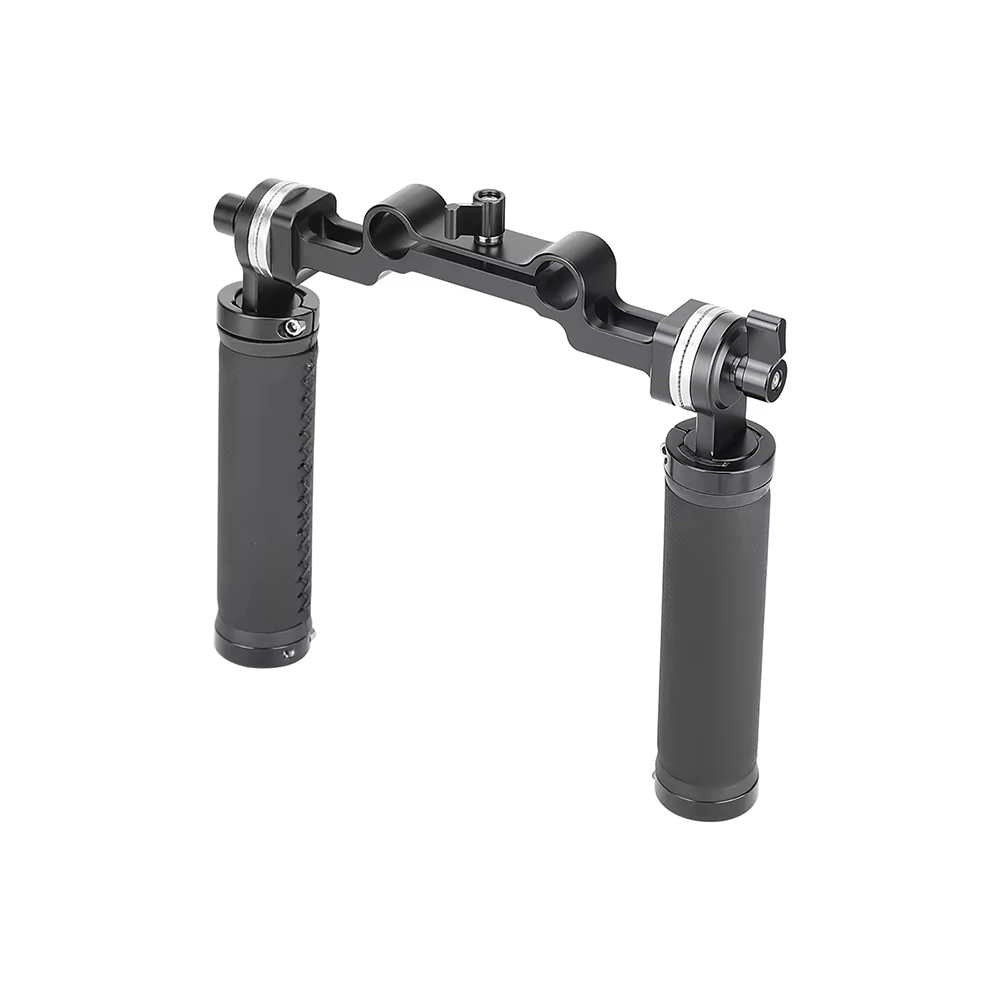 SZRIG ARRI – poignées à Rosette, poignée portative en caoutchouc et aluminium avec double Railblock de 15mm pour appareil photo DLSR, plate-forme de montage sur épaule