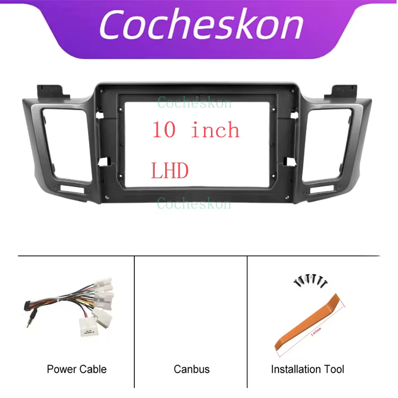 Pour Toyota 2013-2018 Rav4 autoradio Android Dvd écran stéréo multimédia vidéo lecteur CD Navigation Mp3 Mp5 câbles cadre de harnais