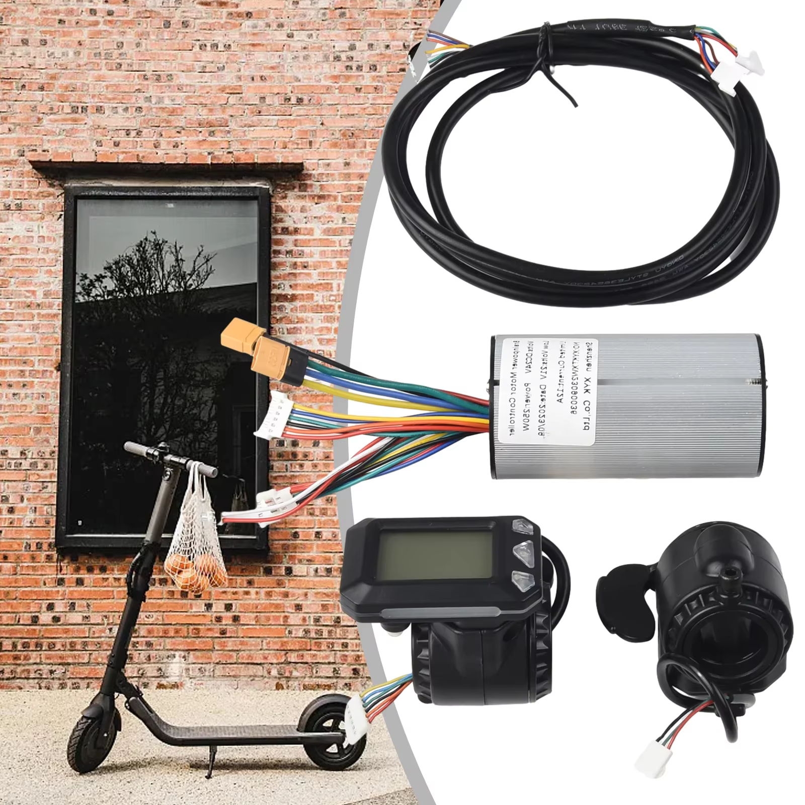 24/36V 350W avec écran LCD moniteur jeu de freins contrôleur e-scooter électrique Scooter vélo pièces d'équipement de cyclisme
